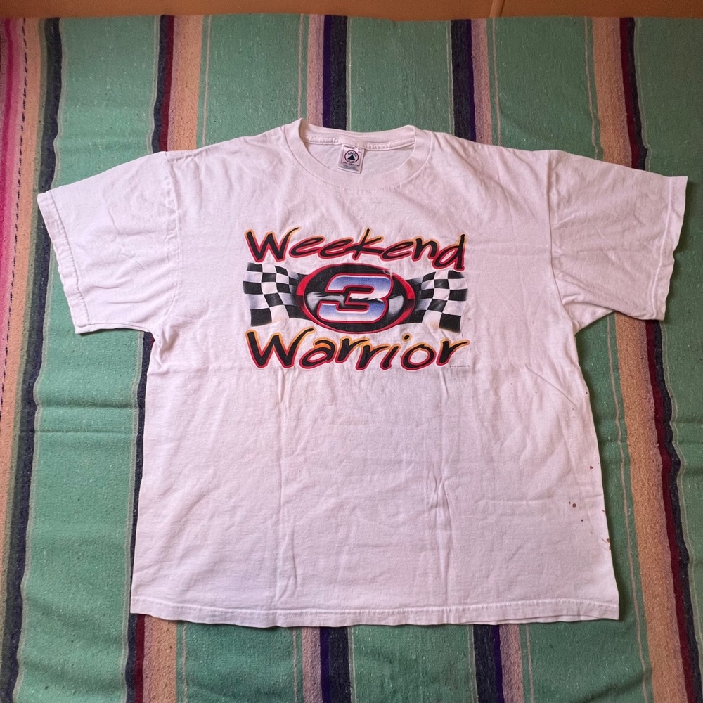 Vintage 90s racing weekend warrior Delta Pro Weight T-Shirt Mens XL White Tee
